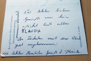 Postkarte an die Eltern